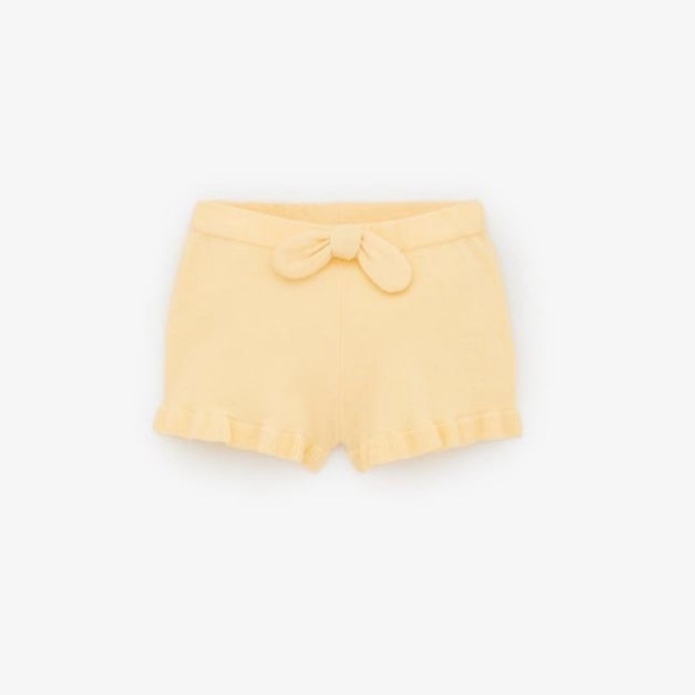 Zara NWT Toddler Girl’s Yellow Ruffle Shorts Size 2-3 Years